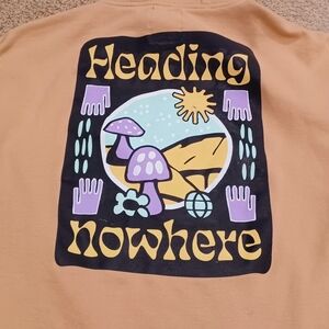 Dravus "Heading Nowhere"  hoodie with Graphics. Men's Size L